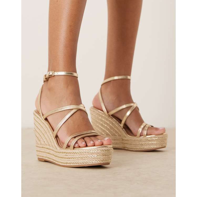 New look white wedge sandals sale