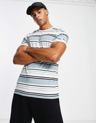 New Look stripe t-shirt in blue | ASOS