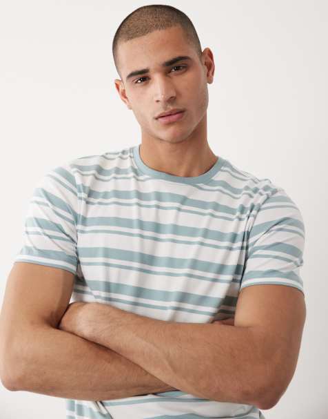 New Look stripe t-shirt in green