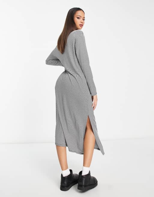 Long sleeve t store shirt midi dress