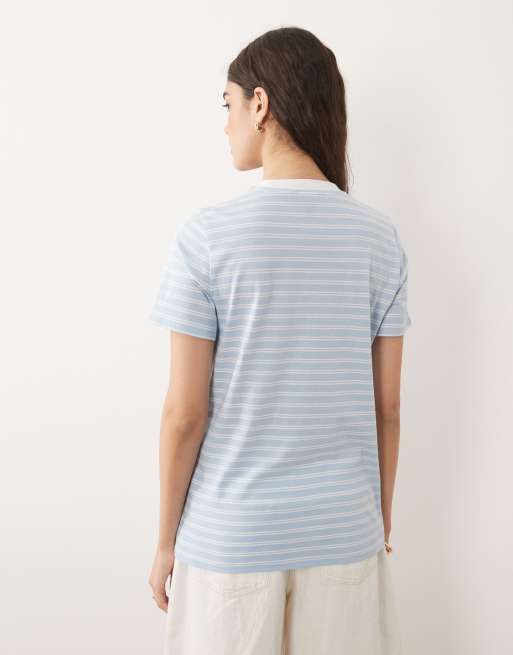 New Look striped NYC tee in blue , 3 of 4