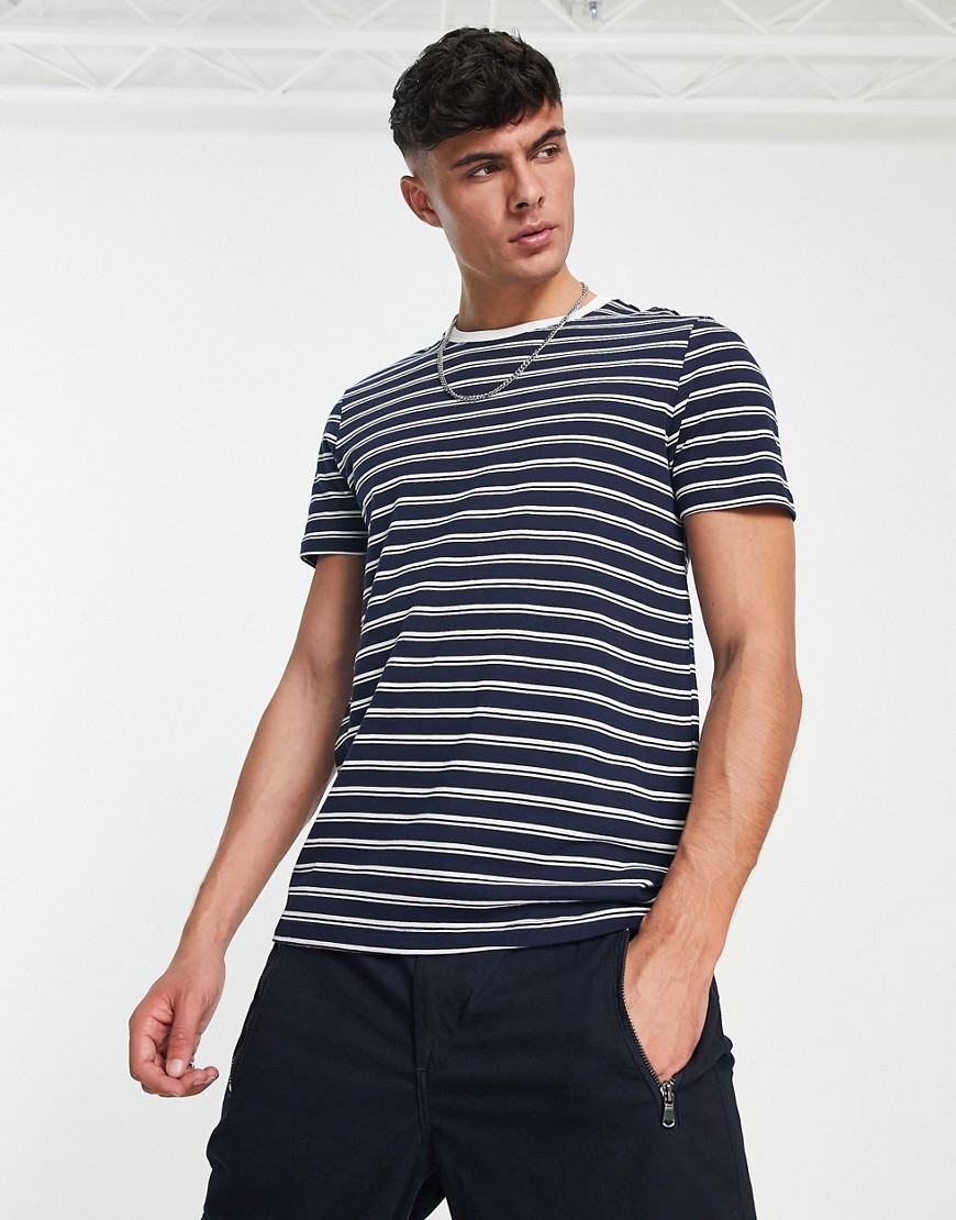 New Look striped T-shirt in navy