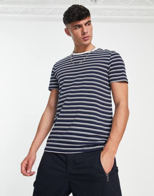 Striped t shirt clearance asos