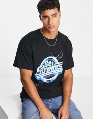 New Look Strokes t-shirt in black