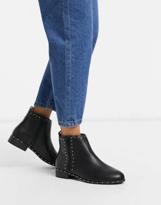 New look shop studded boots