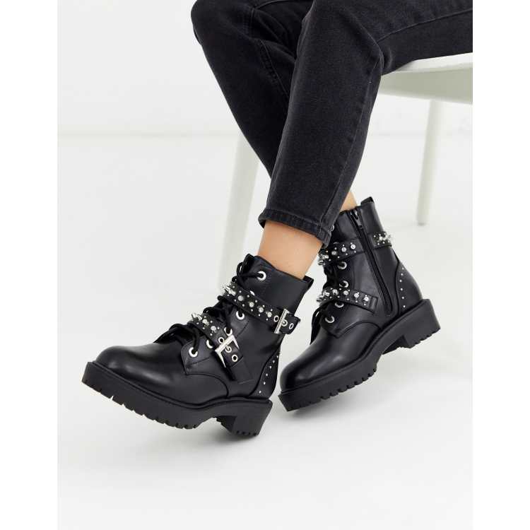 Biker boots hot sale new look