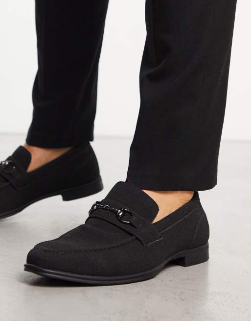 Asos black suede loafers hotsell