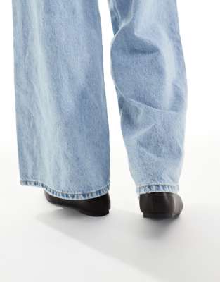 New Look Suedette Bow Ballet Flats In Brown