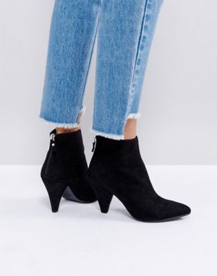 cone heel ankle boots uk