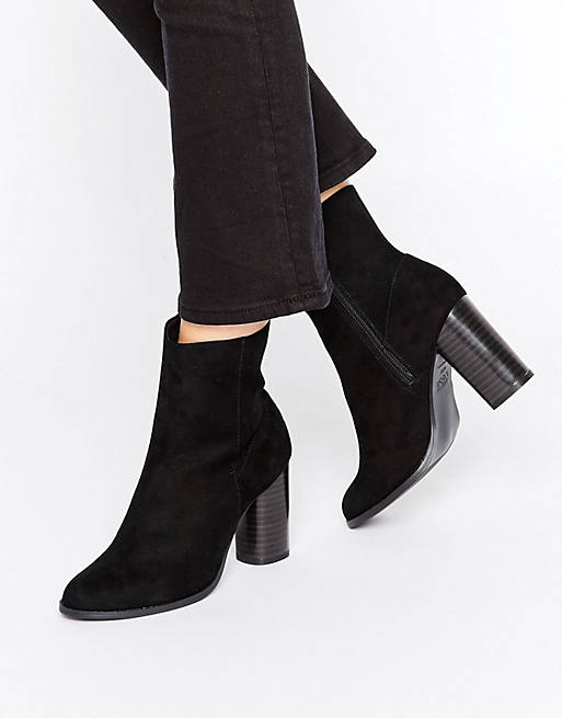 New Look Suedette High Ankle Boot | ASOS