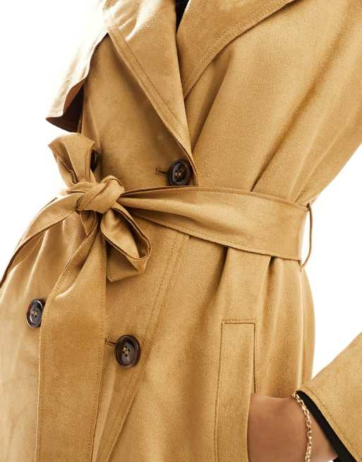 Light tan shop trench coat