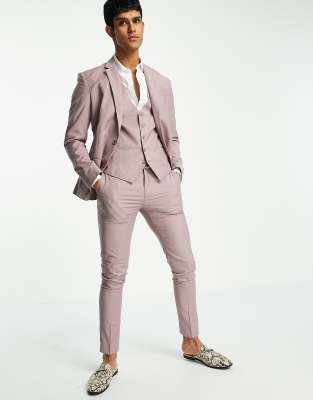 pale pink suit