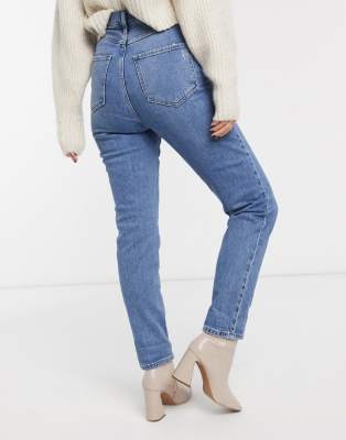 new look blue high waisted jeans