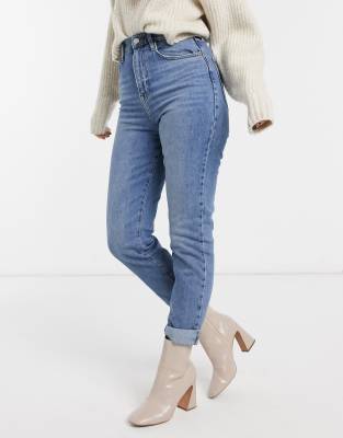 new look blue high waisted jeans