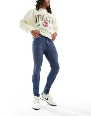 New Look super skinny jean in dark blue - ASOS Price Checker
