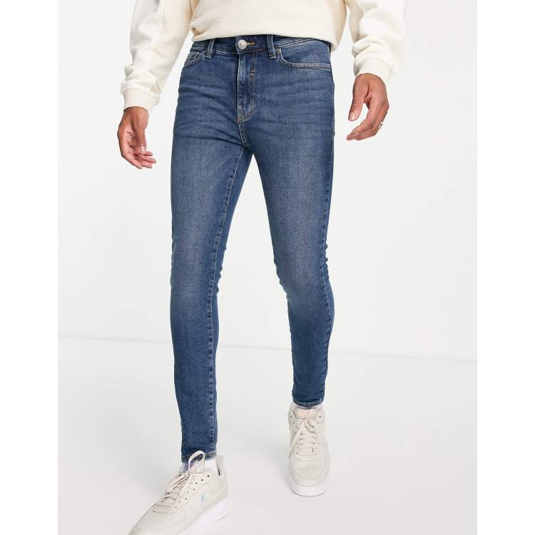 New Look super skinny jeans in mid blue ASOS