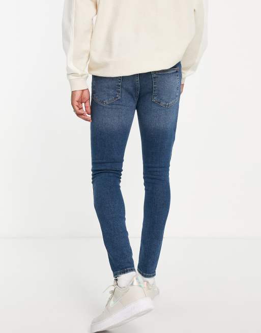 New Look super skinny jeans in mid blue ASOS