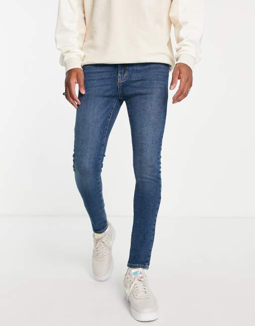 New Look super skinny jeans in mid blue, 4 of 4