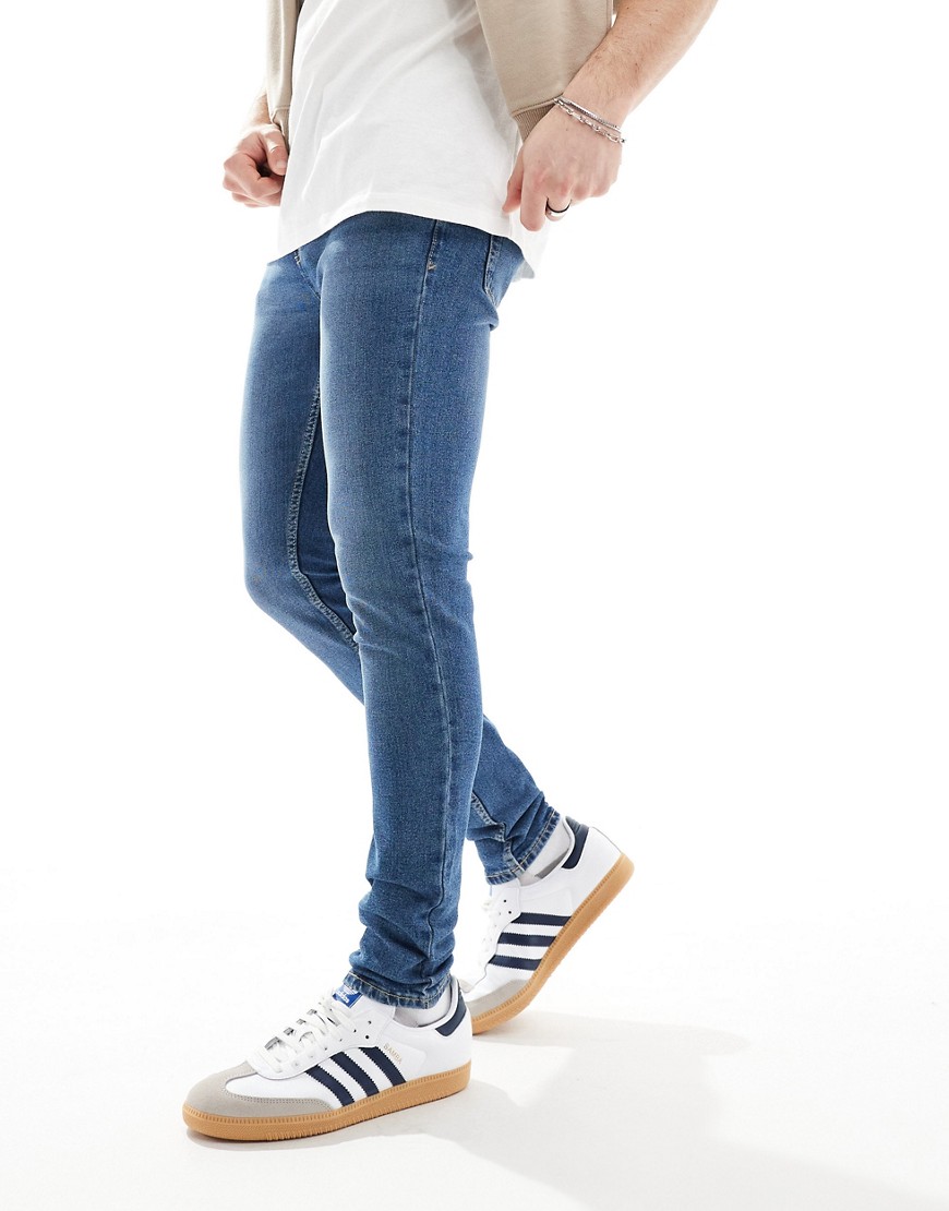 New Look super skinny jeans in mid blue