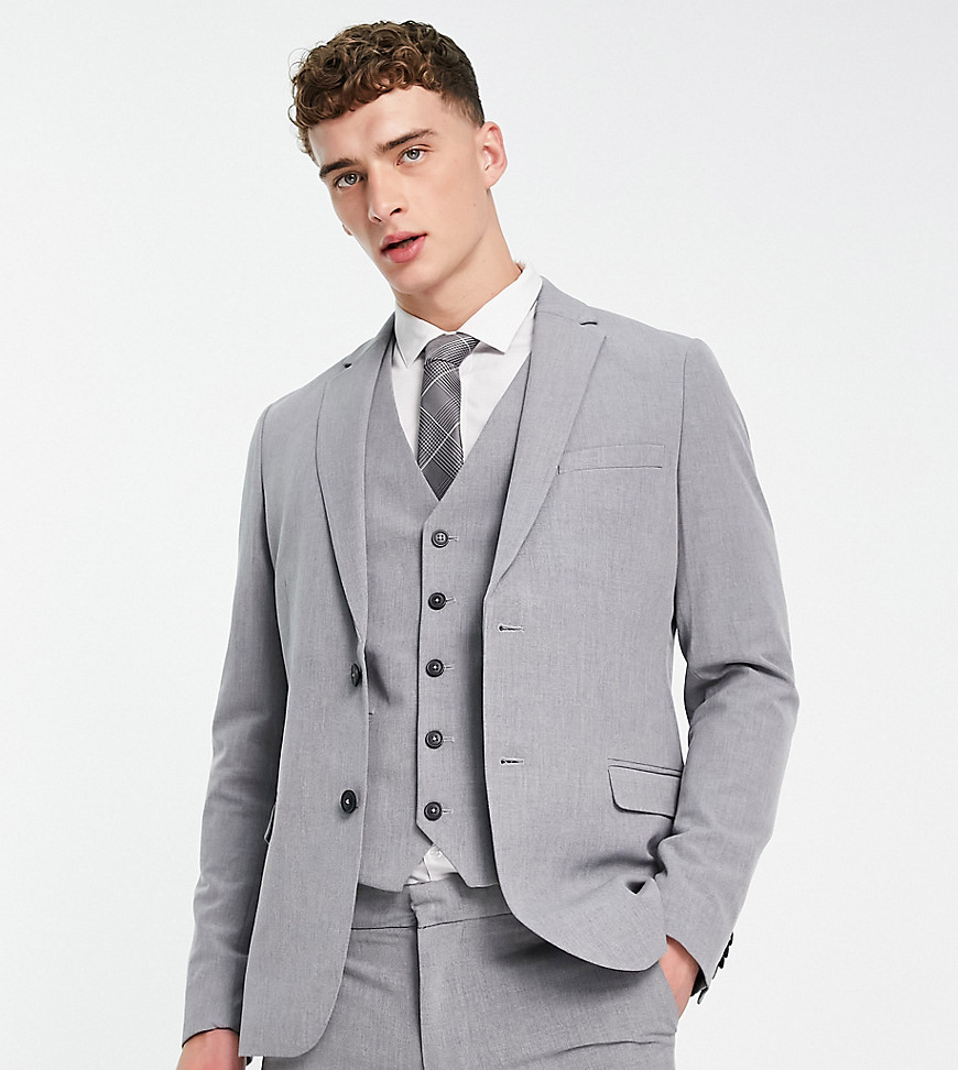 New Look super skinny suit jacket in grey