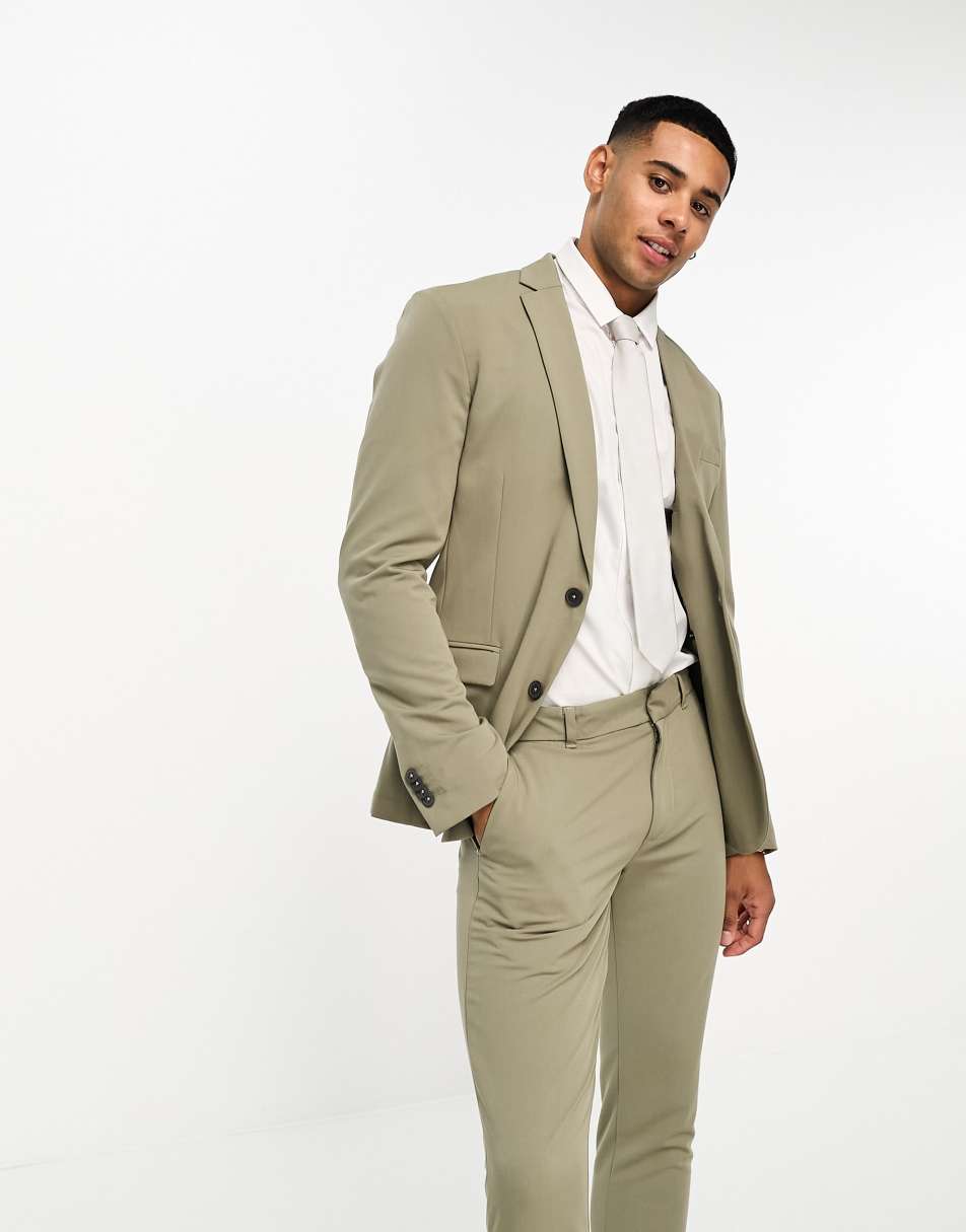 Jack & Jones Premium slim fit suit in pastel pink ? LPINK