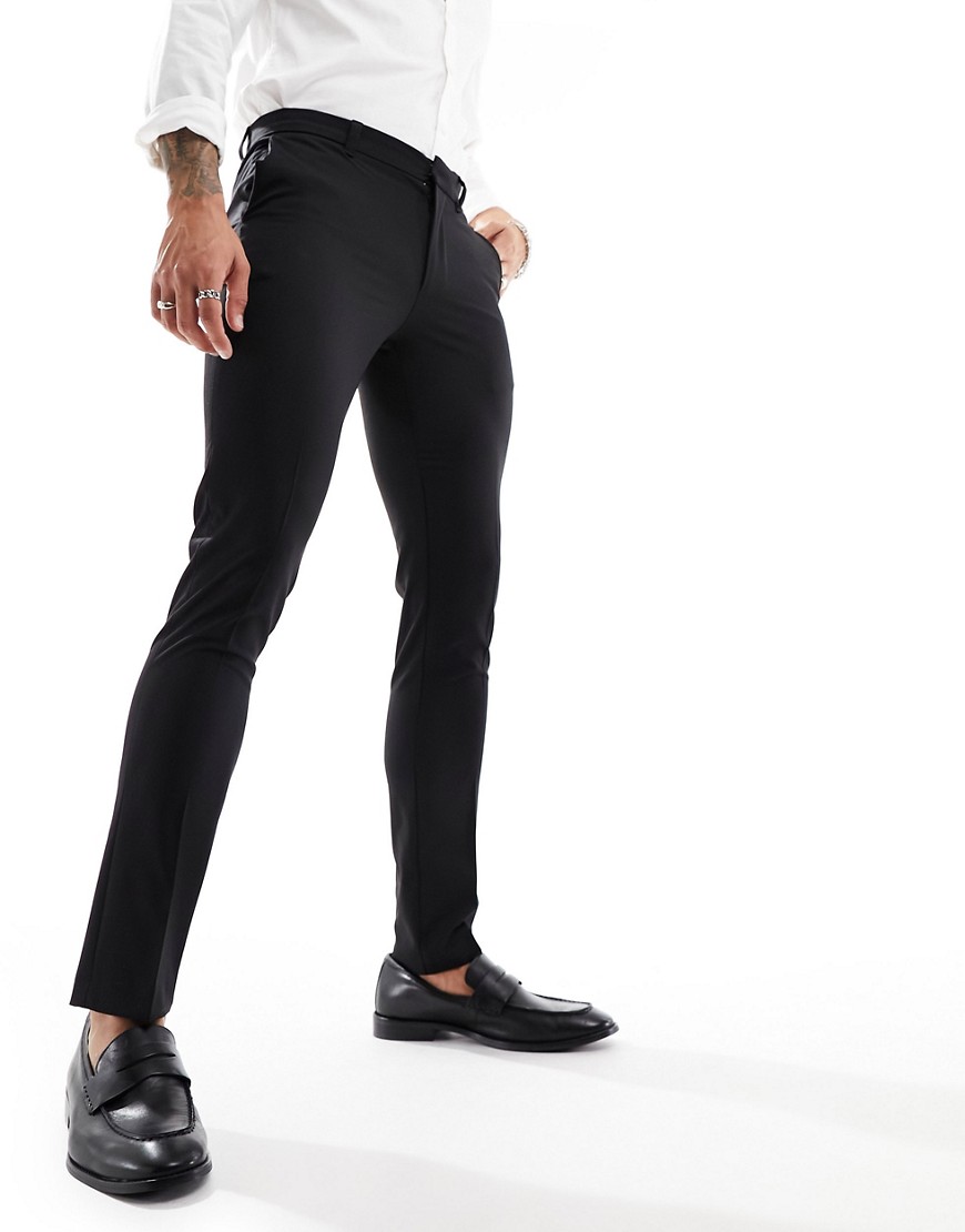 New Look super skinny suit trouser in black