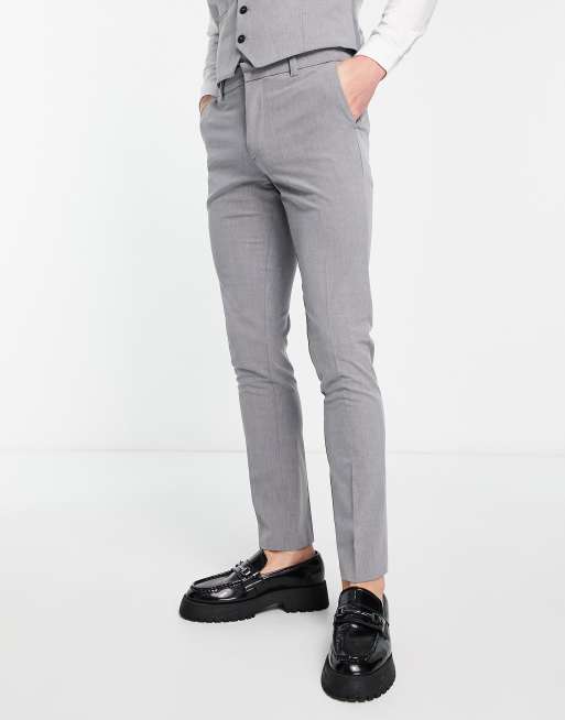 Mens super store skinny suit trousers