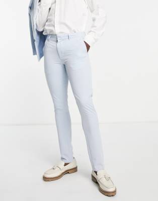 New Look New Look super skinny suit trouser in light blue
