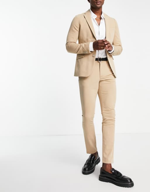 Mens super skinny suit 2024 trousers