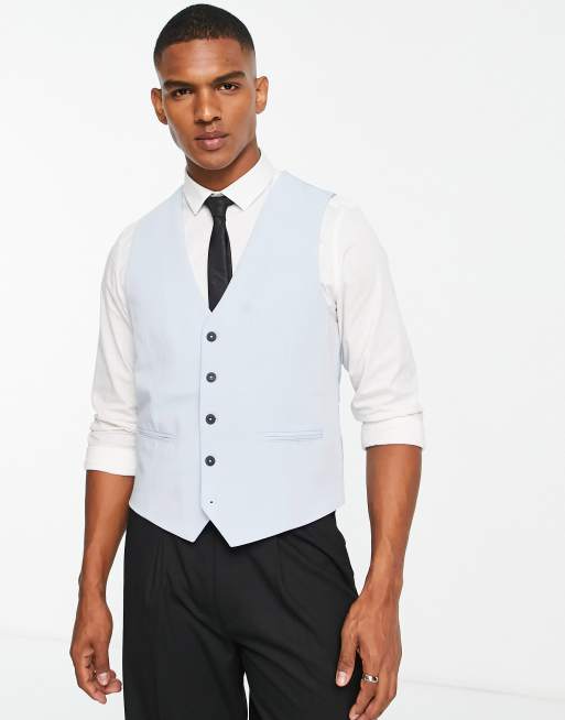New Look - Super skinny-vest i lyseblå
