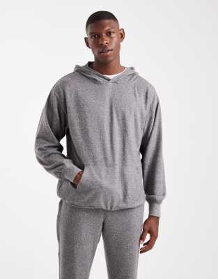 New Look New Look super soft hoodie co-ord in dark grey