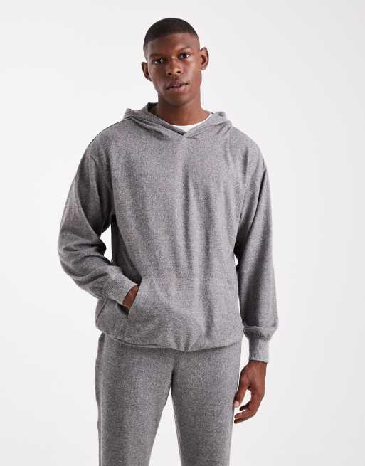 New Look super soft hoodie in dark grey (part of a set)