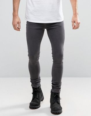 New Look - Superskinny jeans in grijze wassing-Grijs