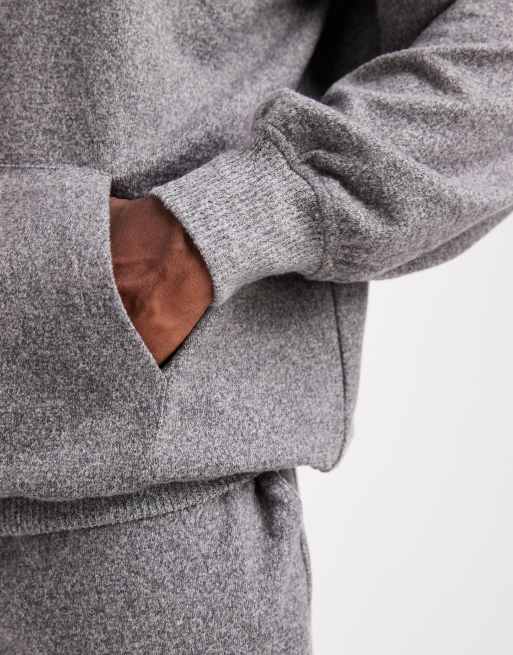 New Look – Superweicher Kapuzenpullover in Dunkelgrau, Kombiteil, 4 von 5