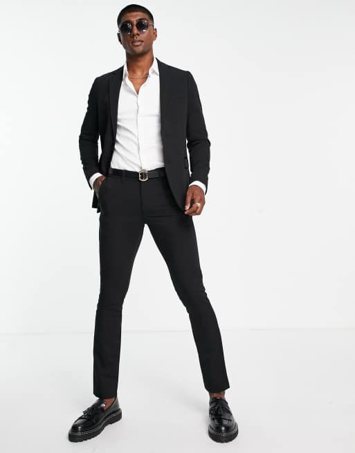 New Look — Svart, extra skinny kavaj, del av kostym, 2 av 4