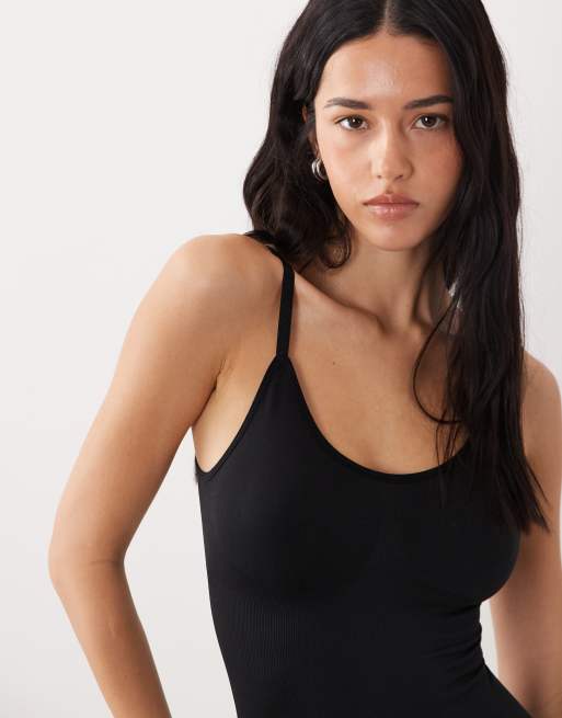New Look – Svart shapewear-body i seamless design, 3 av 4