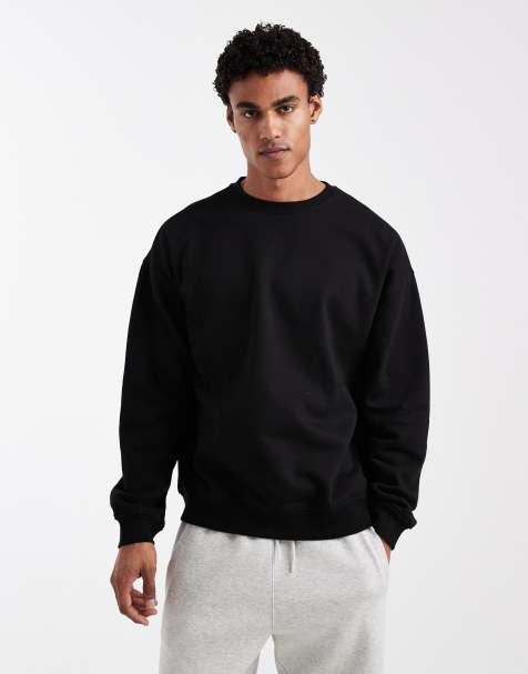 New Look – Svart sweatshirt i oversized fit, del av set - view 1