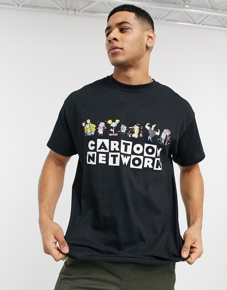 New Look – Svart t-shirt med Cartoon Network-tryck