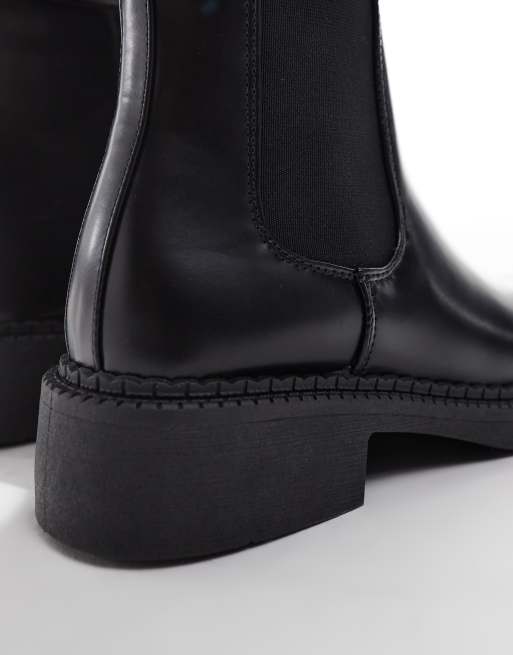 New Look – Svarta chelseaboots med fyrkantig tå, 2 av 4