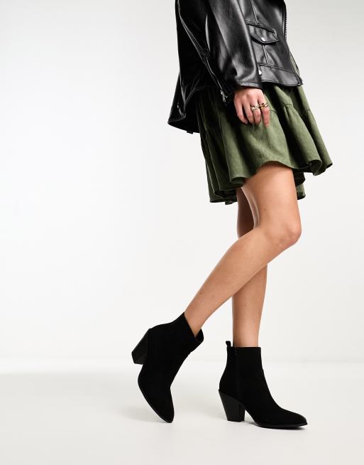 New Look – Svarta cowboyboots med klackar, 2 av 4