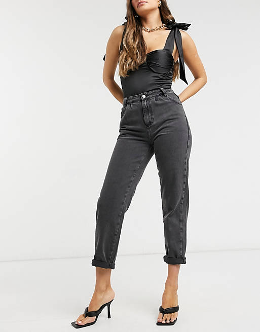New Look – Svarta jeans med ballongben