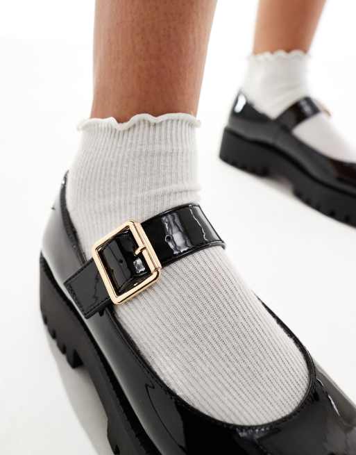 New Look – Svarta Mary Jane-skor med grov sula, 3 av 4