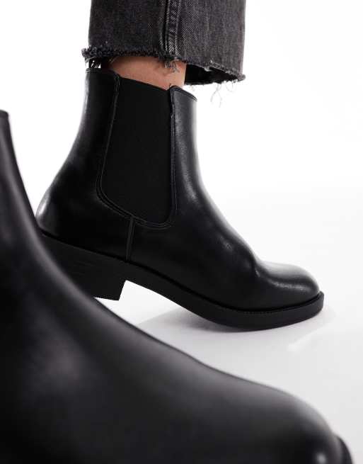 New Look – Svarta, platta chelseaboots, 2 av 4