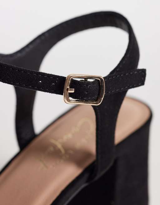 New Look – svarta sandaler med blockklack, 3 av 4