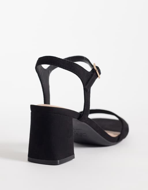 New Look – svarta sandaler med blockklack, 4 av 4