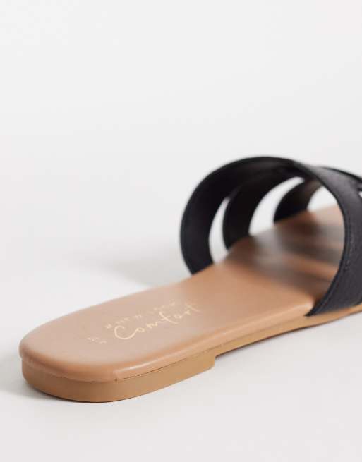 New Look – svarta sandaler med utskurna detaljer, 4 av 4