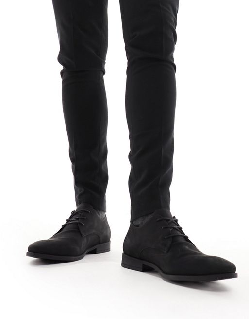 New Look – Svarta skor i mockaimitation med snörning