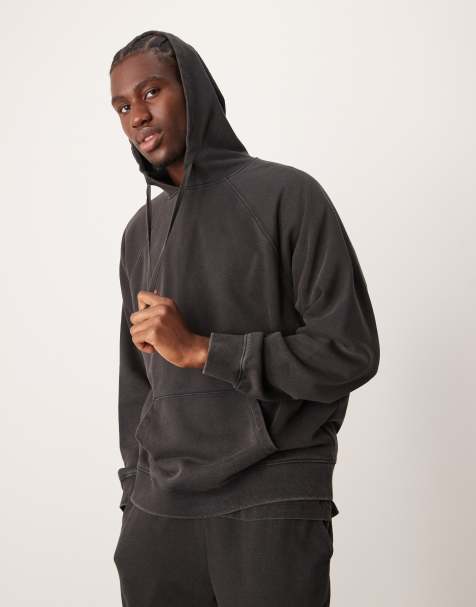 New Look - Sweat à capuche d'ensemble - Noir délavé - view 1
