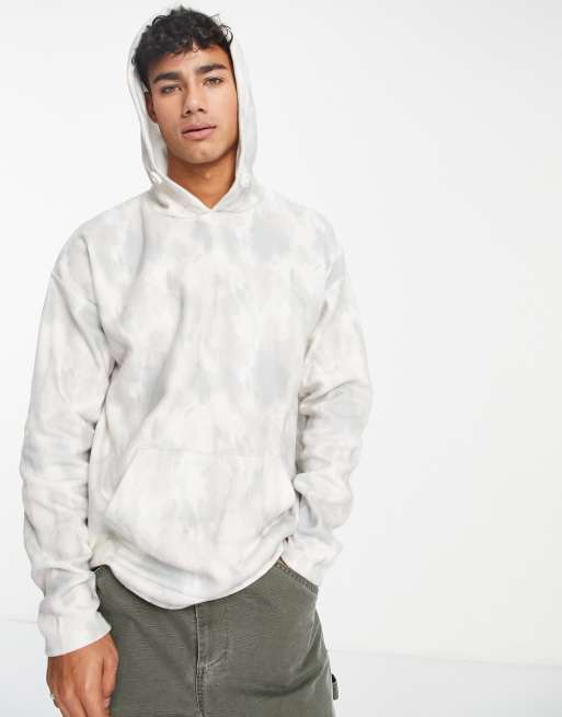New Look - Sweat à capuche en polaire avec imprimé tie-dye - Pastel
