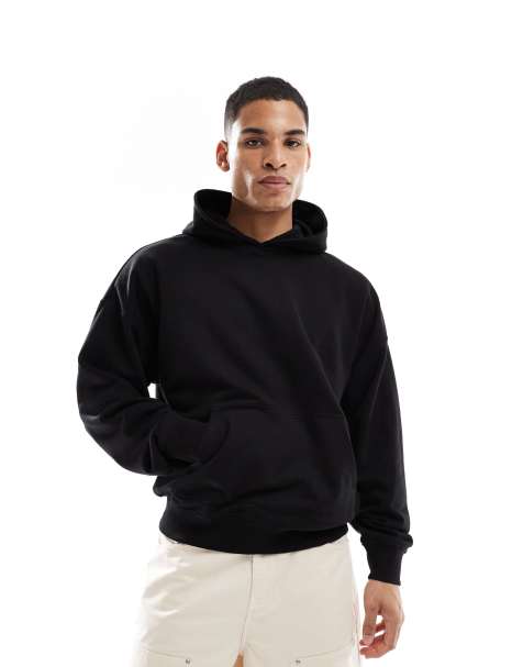 New Look - Sweat à capuche oversize - Noir - view 1
